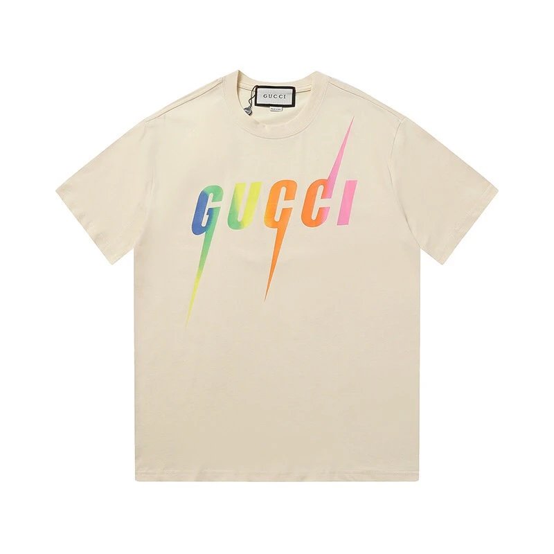Gucci T-Shirts Short-Sleeve Graphic Logo — 08