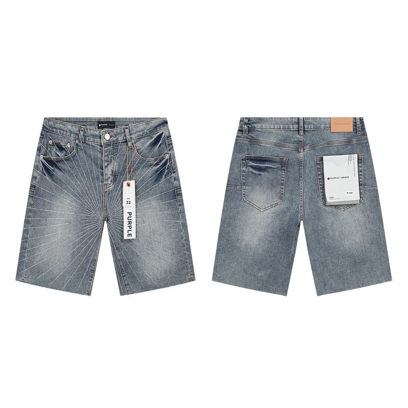 Purple Brand Shorts Distressed Denim — 17