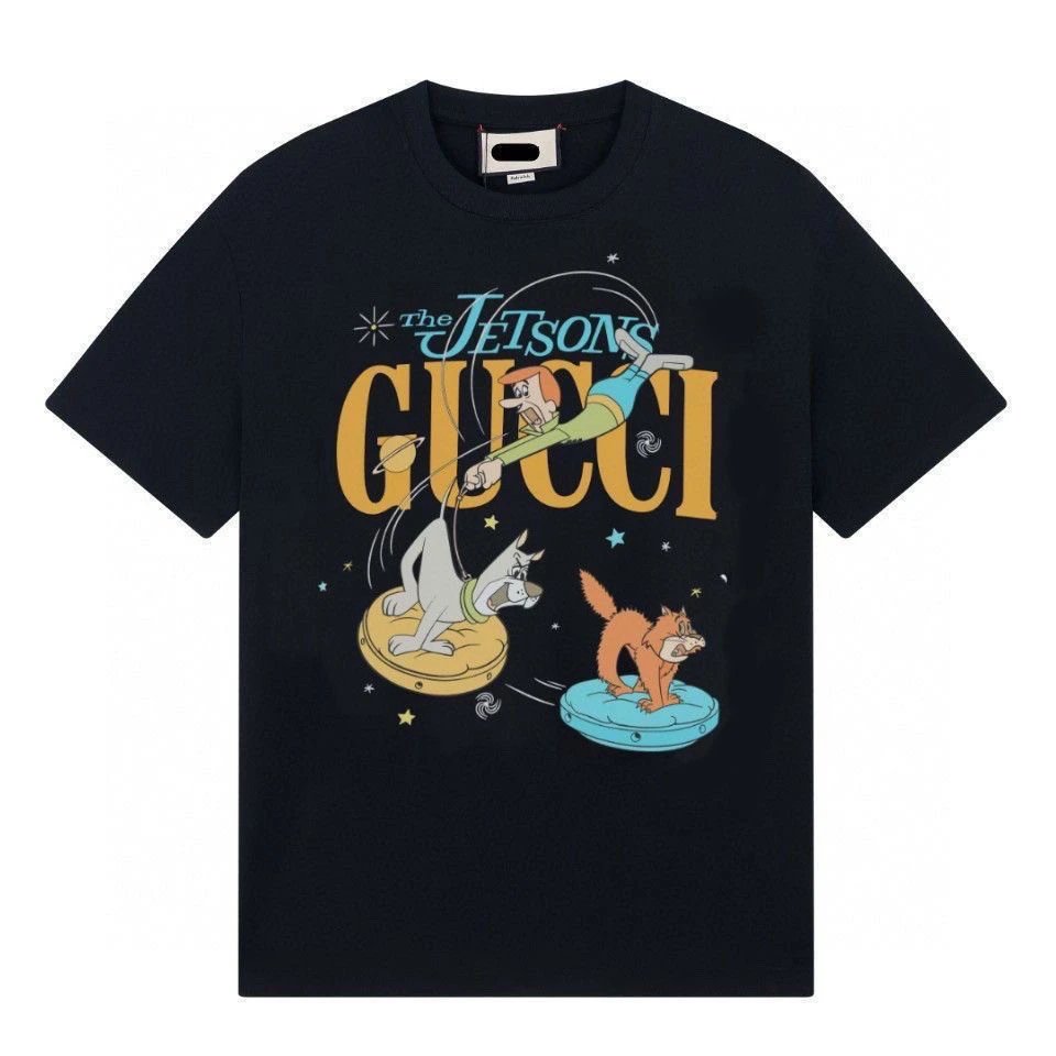 Gucci T-Shirts Short-Sleeve Graphic Logo — 26