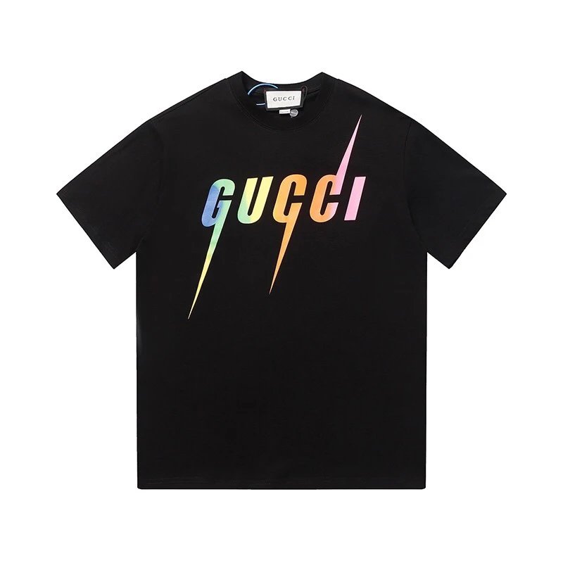 Gucci T-Shirts Short-Sleeve Graphic Logo — 07