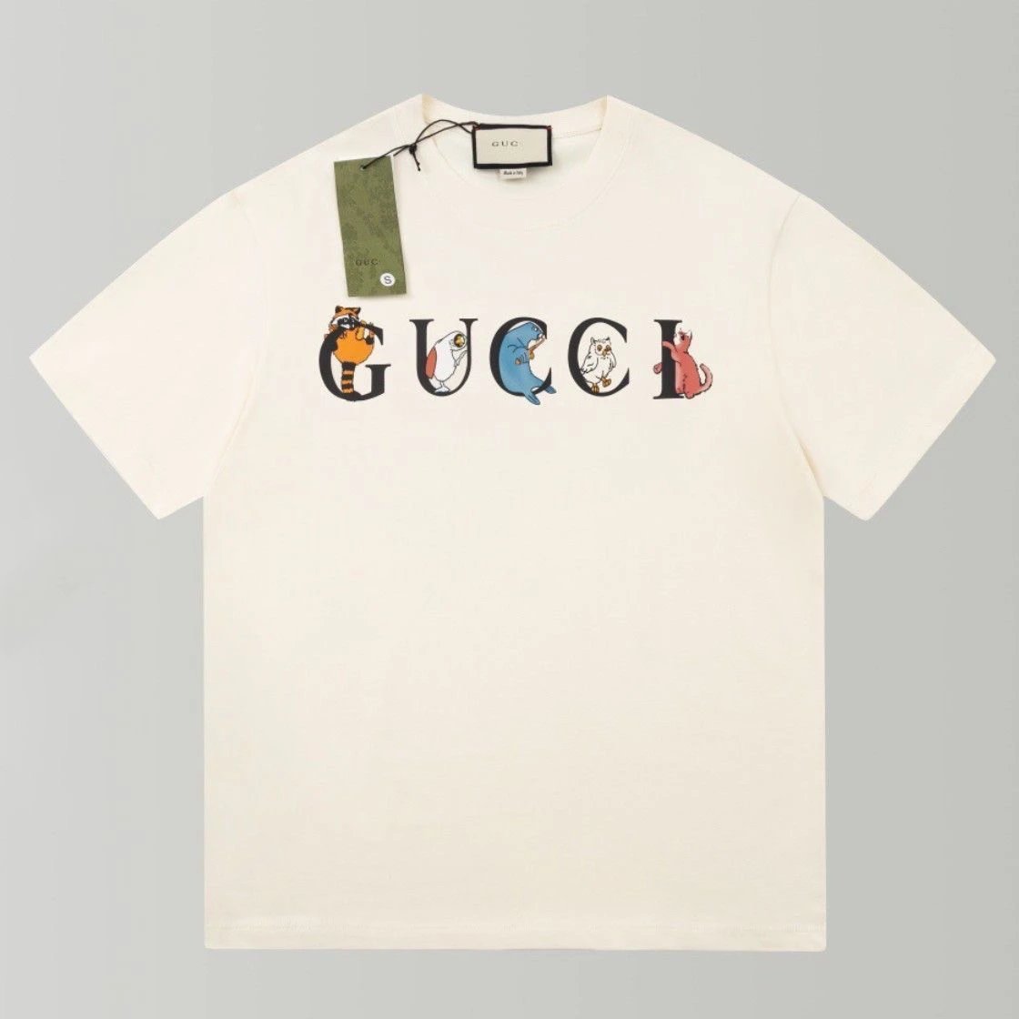 Gucci T-Shirts Short-Sleeve Graphic Logo — 29