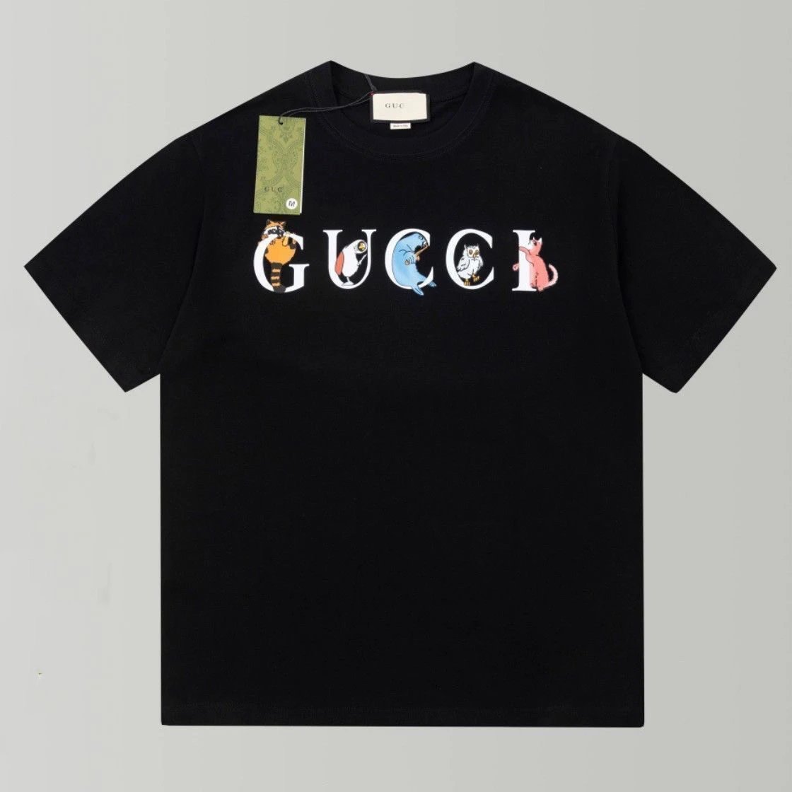 Gucci T-Shirts Short-Sleeve Graphic Logo — 28