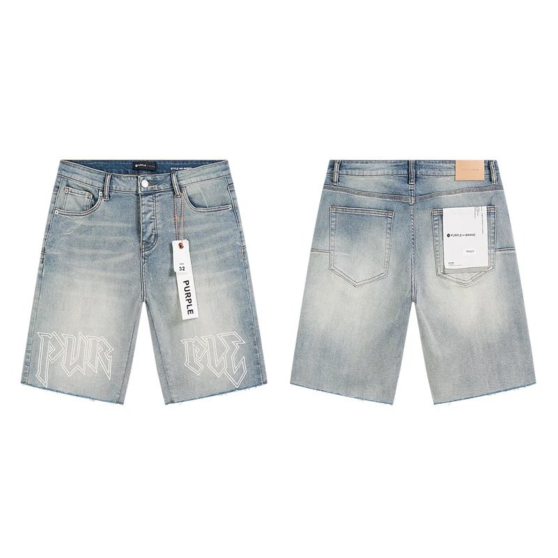 Purple Brand Shorts Distressed Denim — 19