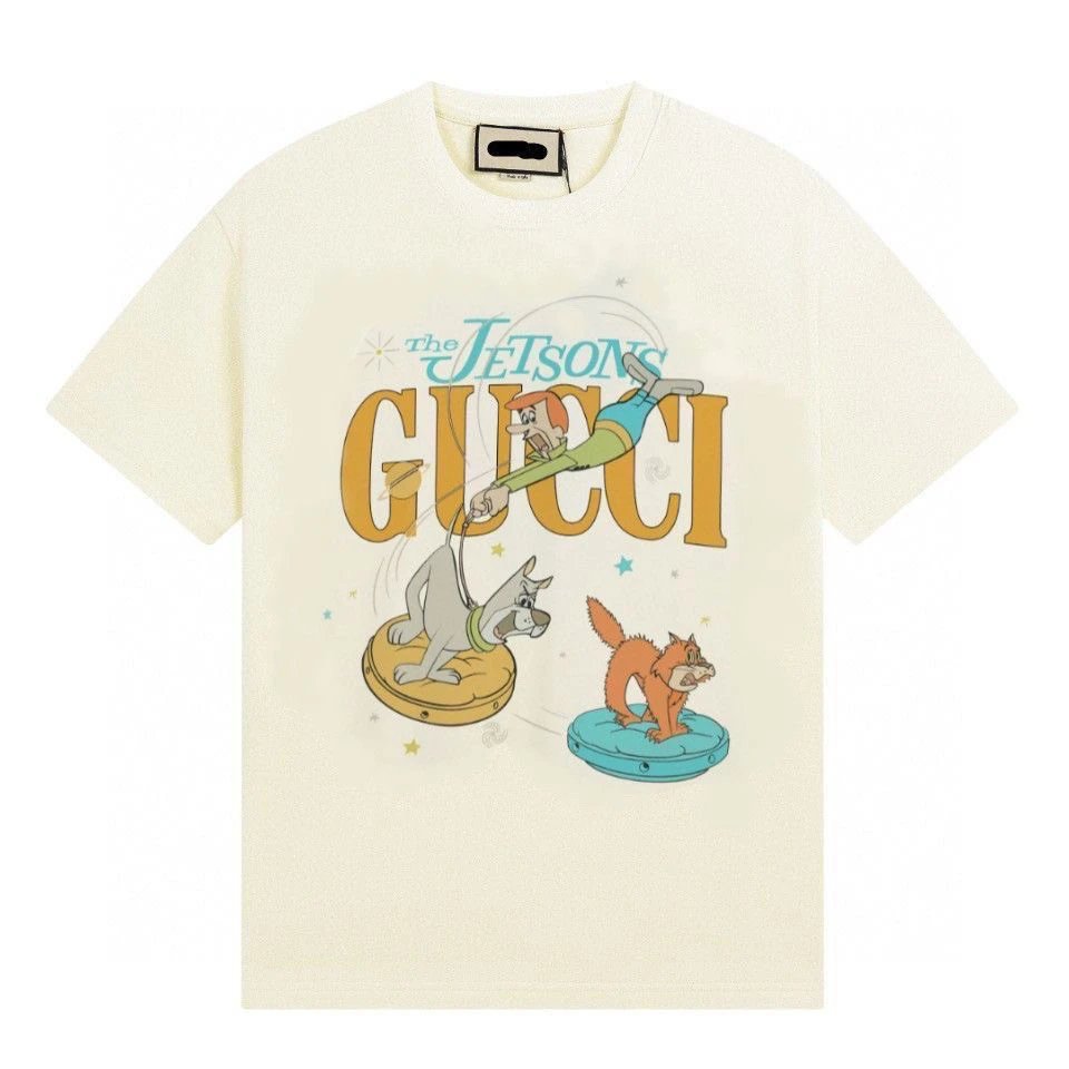 Gucci T-Shirts Short-Sleeve Graphic Logo — 27