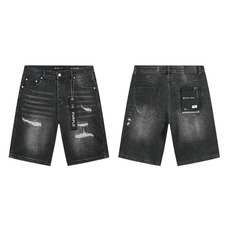 Purple Brand Shorts Distressed Denim — 13