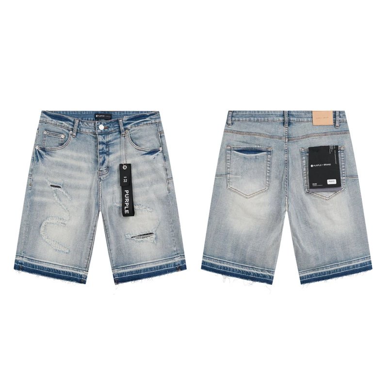 Purple Brand Shorts Distressed Denim — 09