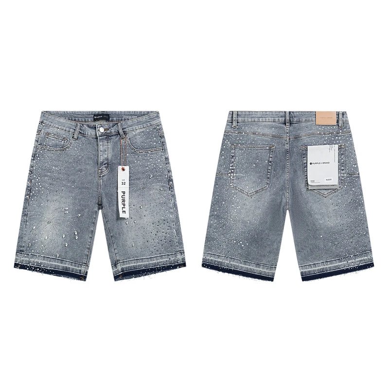 Purple Brand Shorts Distressed Denim — 22