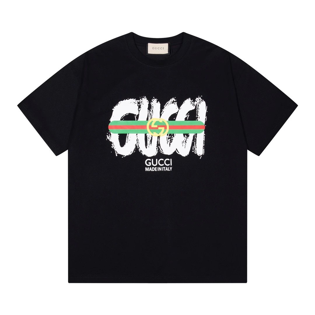 Gucci T-Shirts Short-Sleeve Graphic Logo — 13
