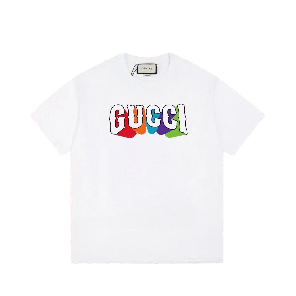 Gucci T-Shirts Short-Sleeve Graphic Logo — 31