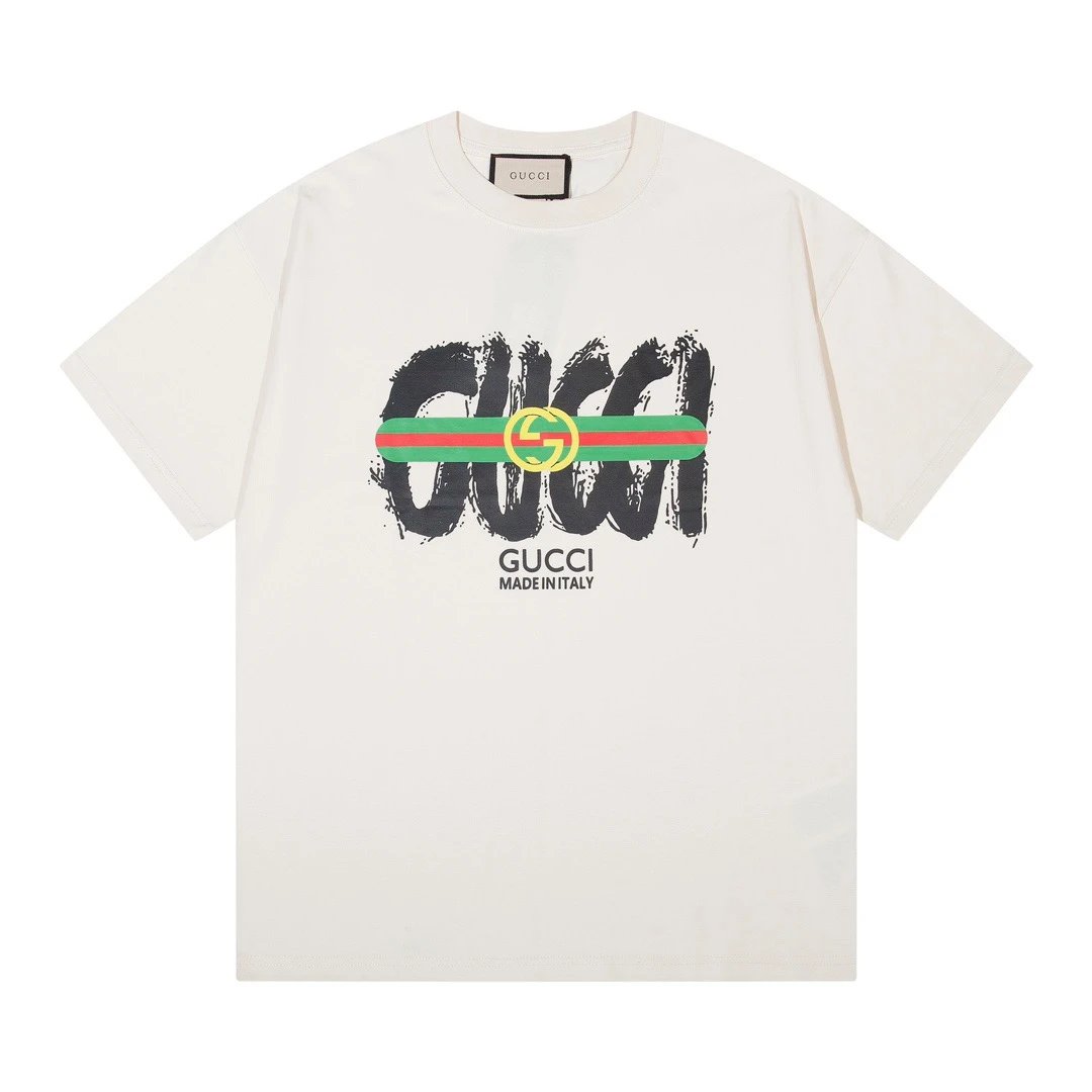 Gucci T-Shirts Short-Sleeve Graphic Logo — 14