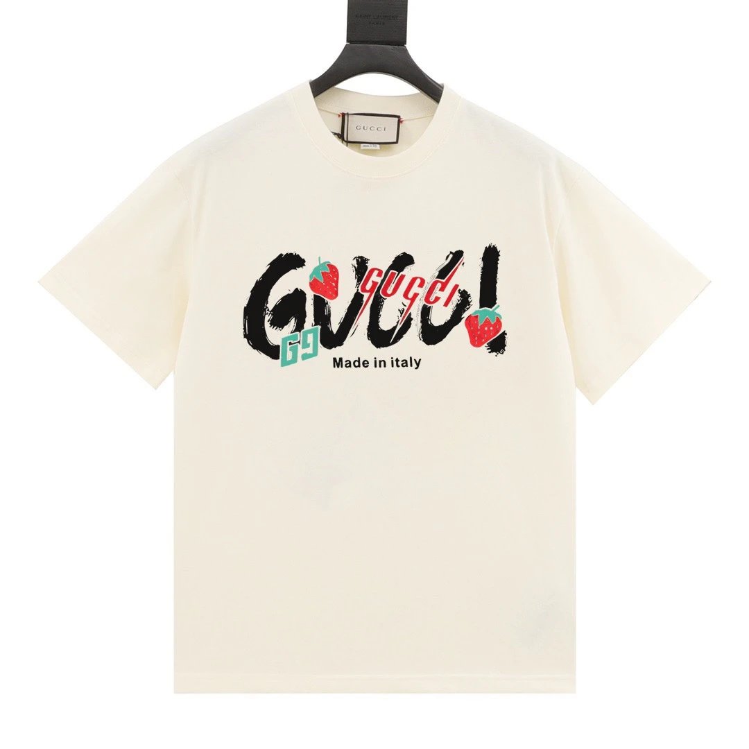 Gucci T-Shirts Short-Sleeve Graphic Logo — 04