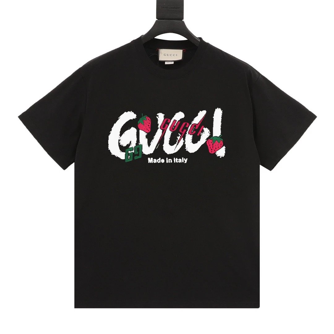 Gucci T-Shirts Short-Sleeve Graphic Logo — 03