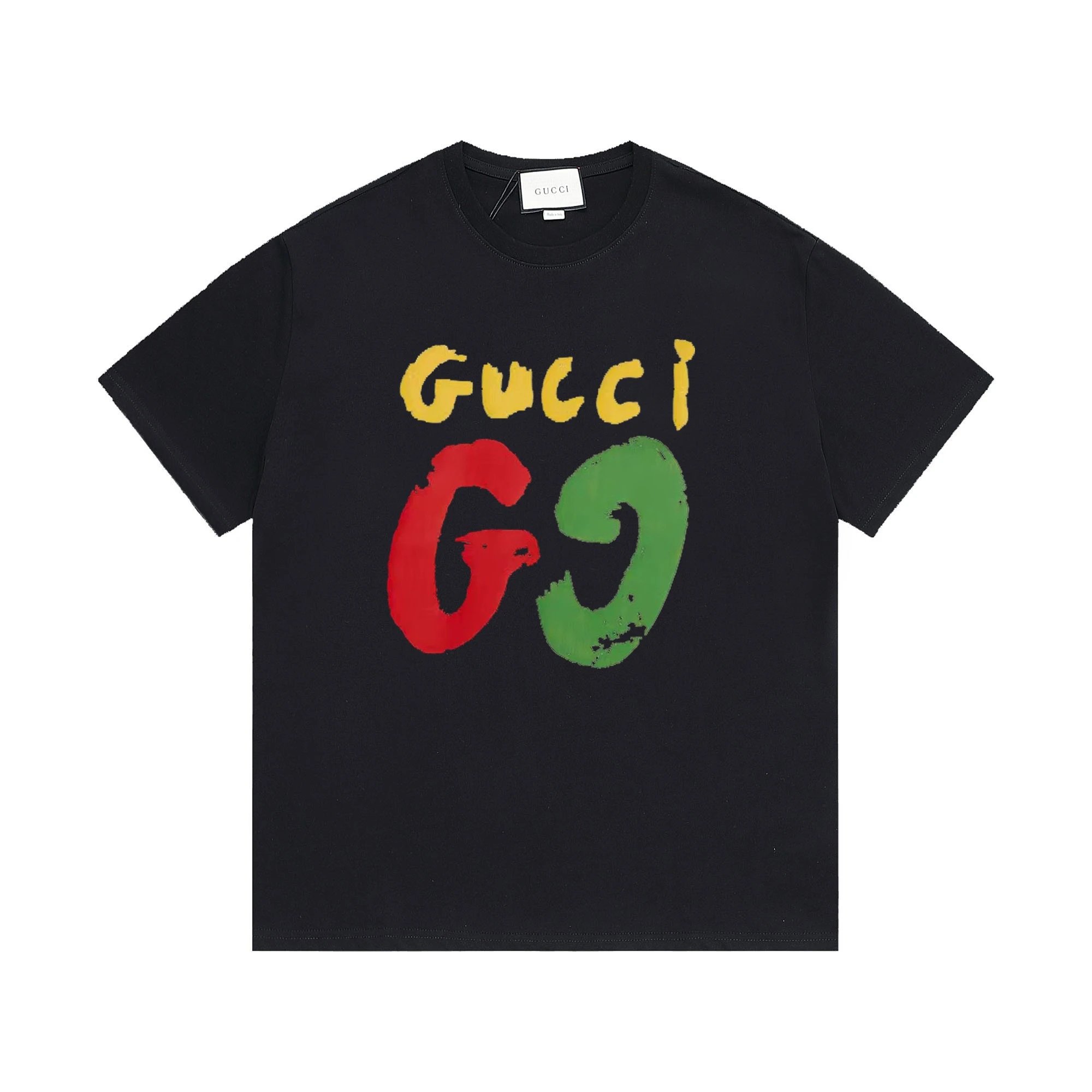 Gucci T-Shirts Short-Sleeve Graphic Logo — 01