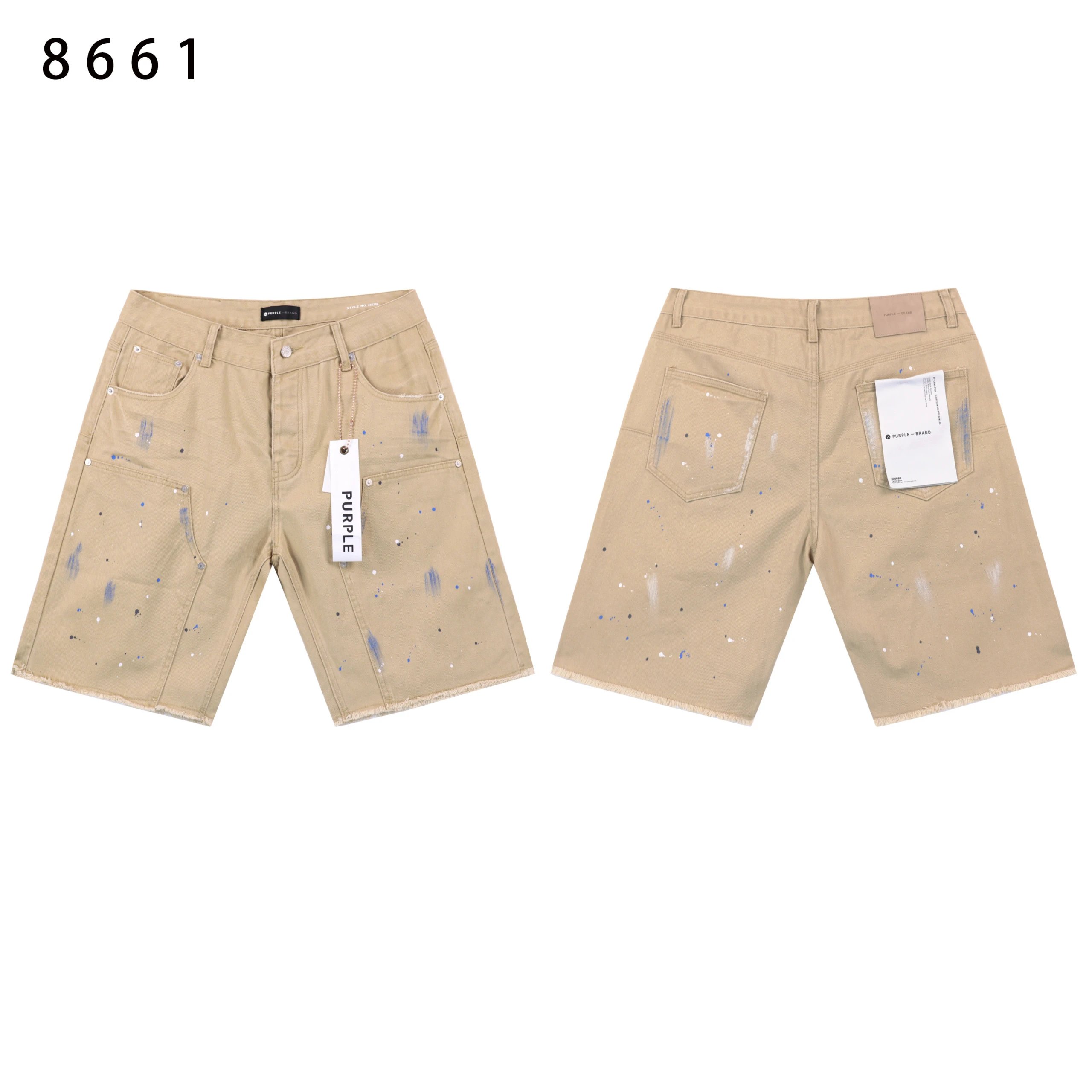 Purple Brand Shorts Distressed Denim — 35