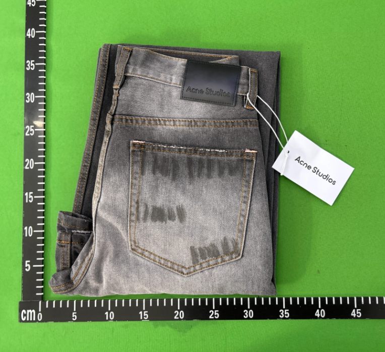 Design Acid Wash Wide-Leg Jeans Blue - 3