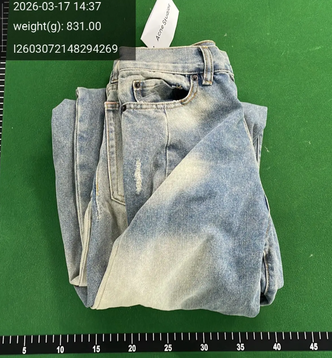 Design Acid Wash Wide-Leg Jeans Blue - 13