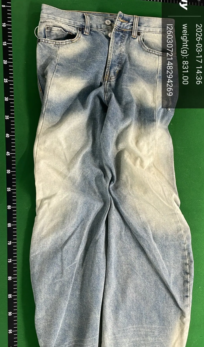 Design Acid Wash Wide-Leg Jeans Blue - 11