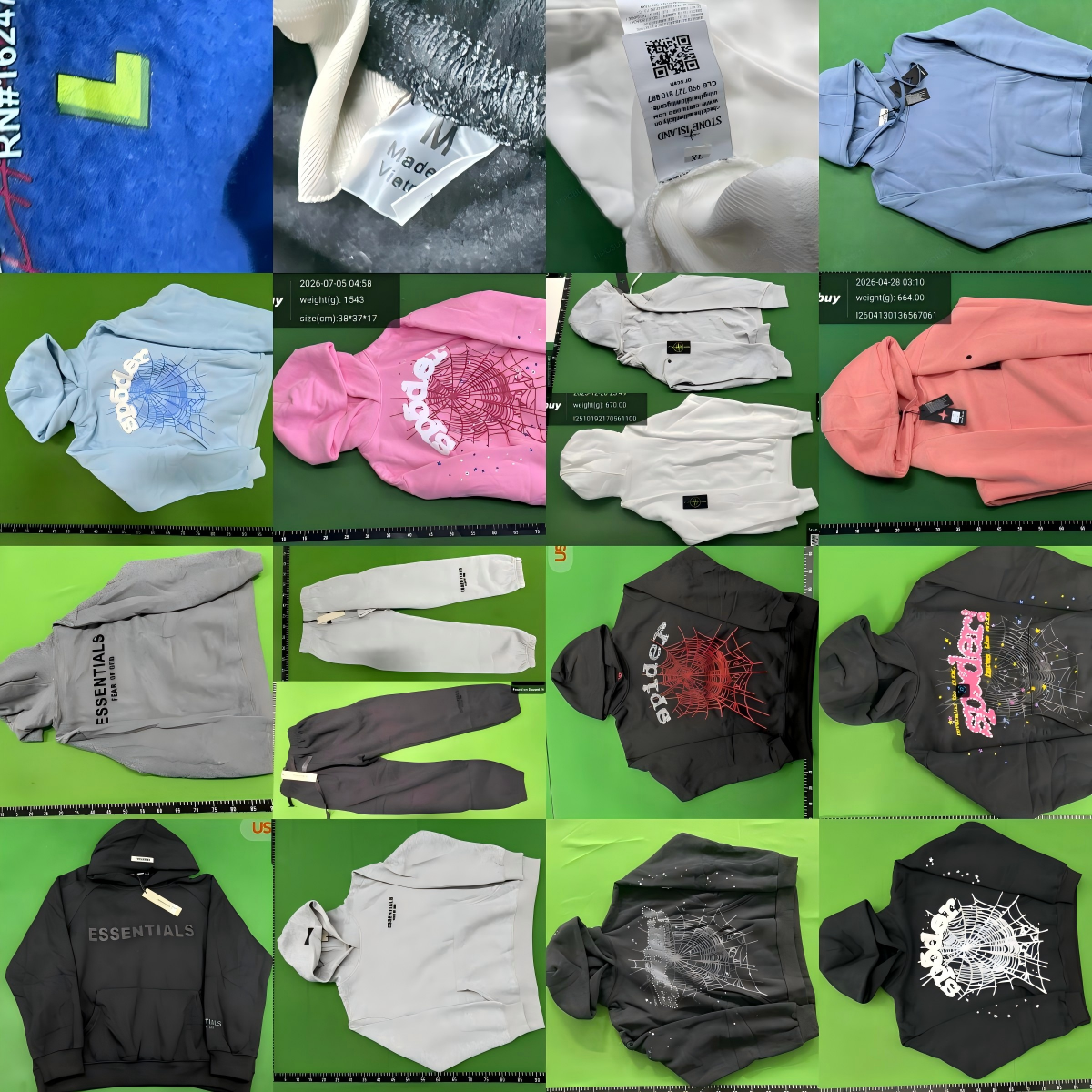 EV-加厚糕绒卫衣连帽衫男发泡印蜘蛛hoodies WhatsApp+86 195 5906 5173选择尺码后显示图片