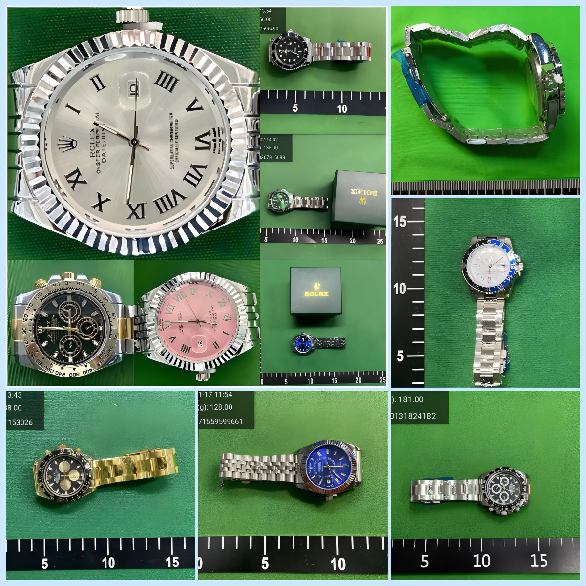 Green black blue foreign trade Laojia Submariner Submariner solid steel band luminous waterproof quartz Japanese imported movement watch