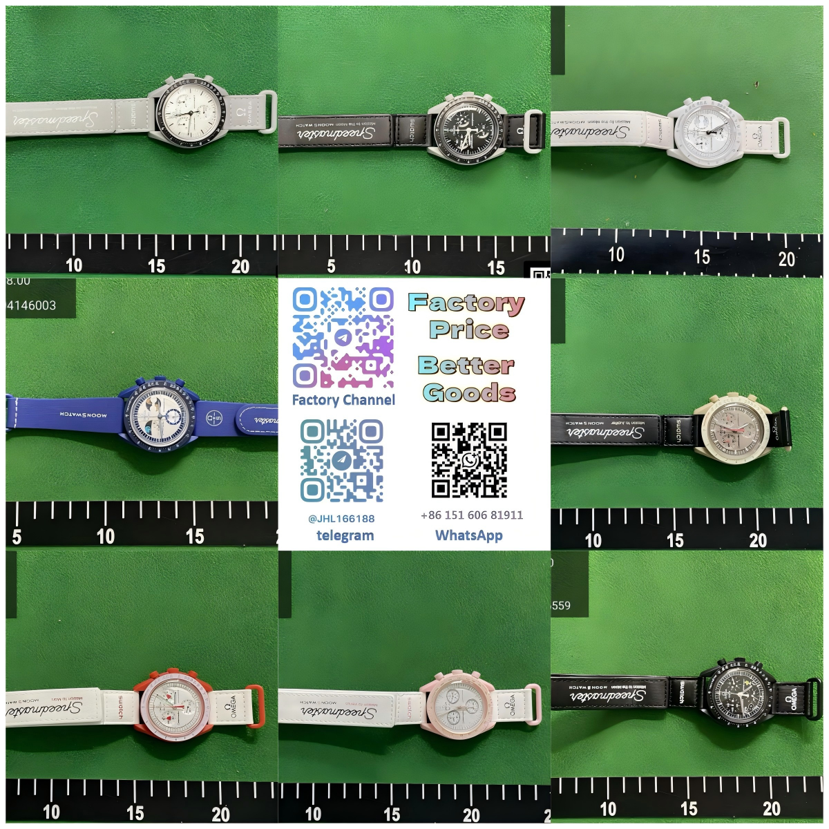 pt05 - Oujia Plastic Case 6-Hand Watch - WhatsApp+86 151 6068 1911