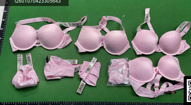 Victoria's Secret Underwear Rhinestone Logo Strap Bra and Thong Set image 8