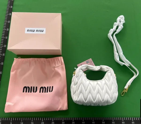 Miu Miu Matelassé Hobo Bag Red Handbag - 7