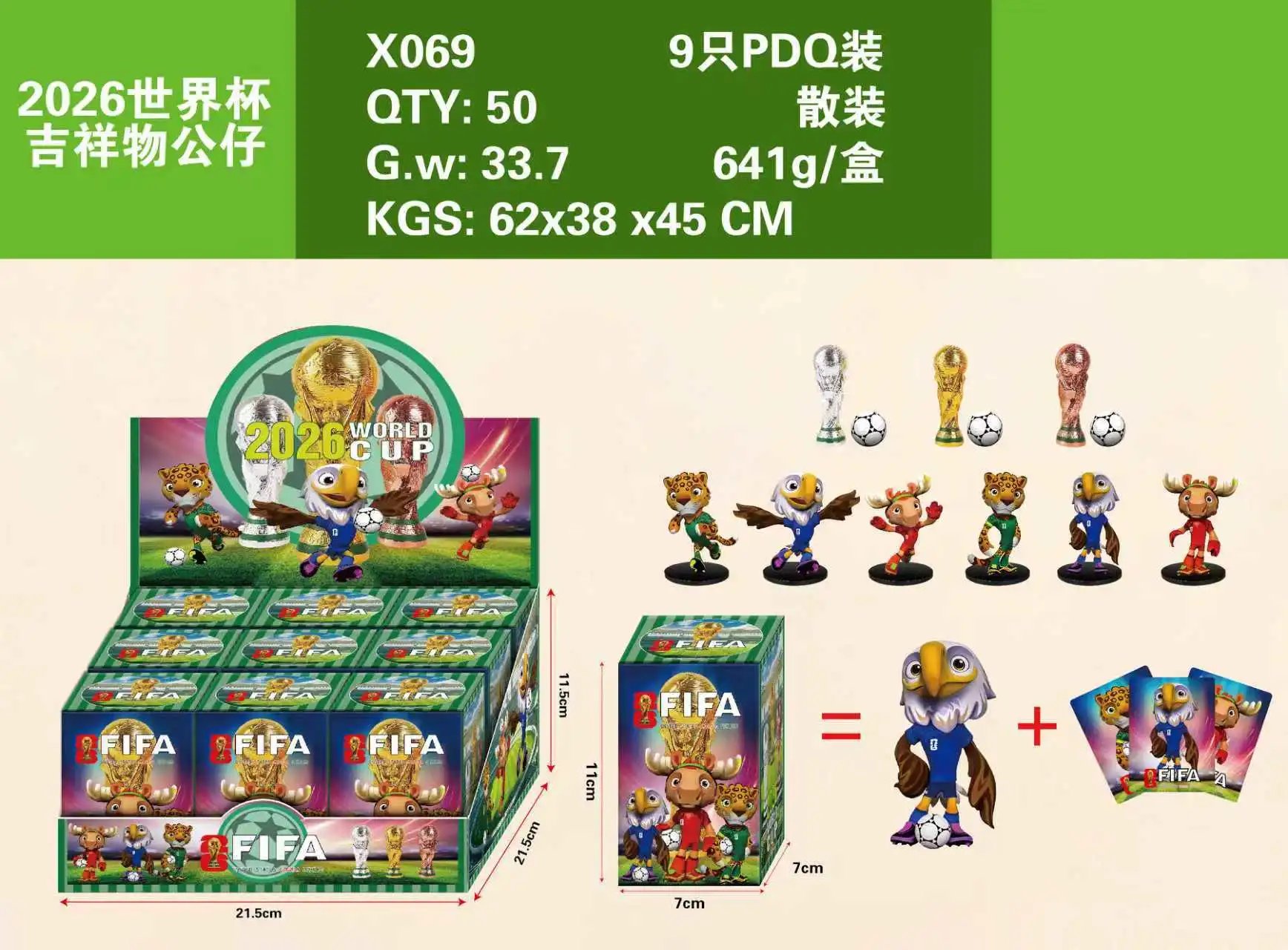 FIFA Uncategorized World Cup 2026 Official Sticker Album — 9 World Cup Mascots [Box Set]
