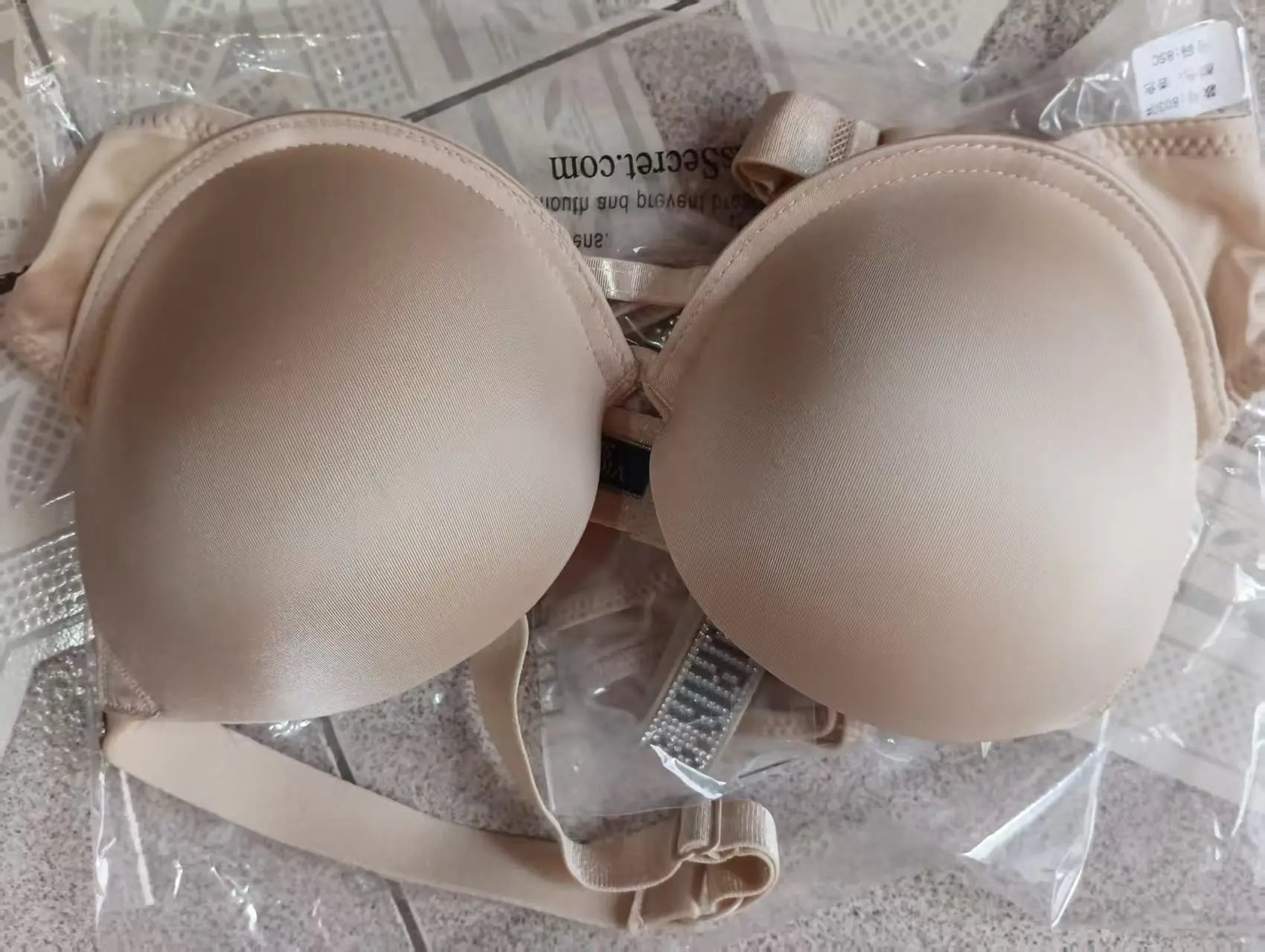 Victoria's Secret Underwear Rhinestone Logo Strap Bra and Thong Set — Victorias Secret-17