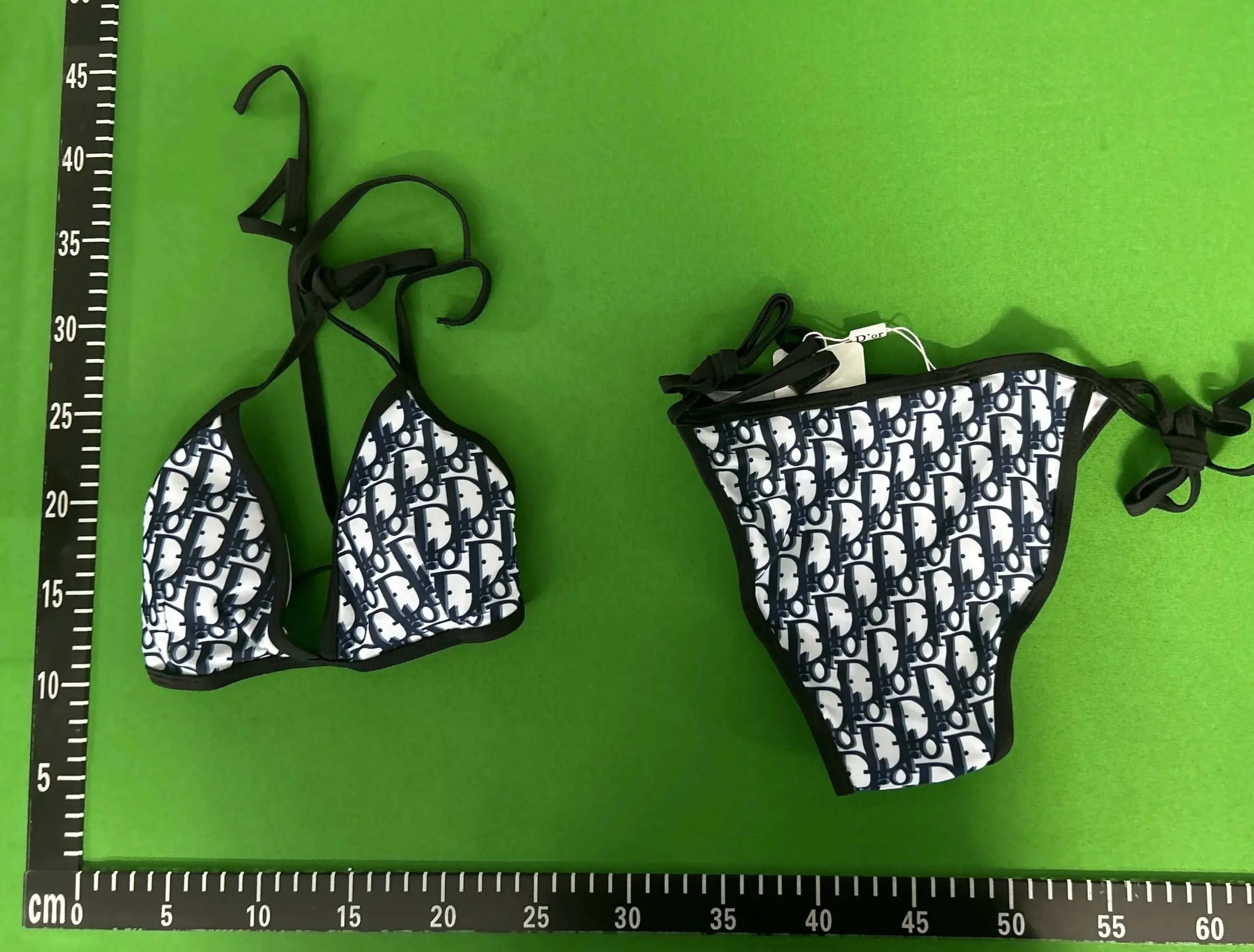 Victoria's Secret Underwear Rhinestone Logo Strap Bra and Thong Set image 9