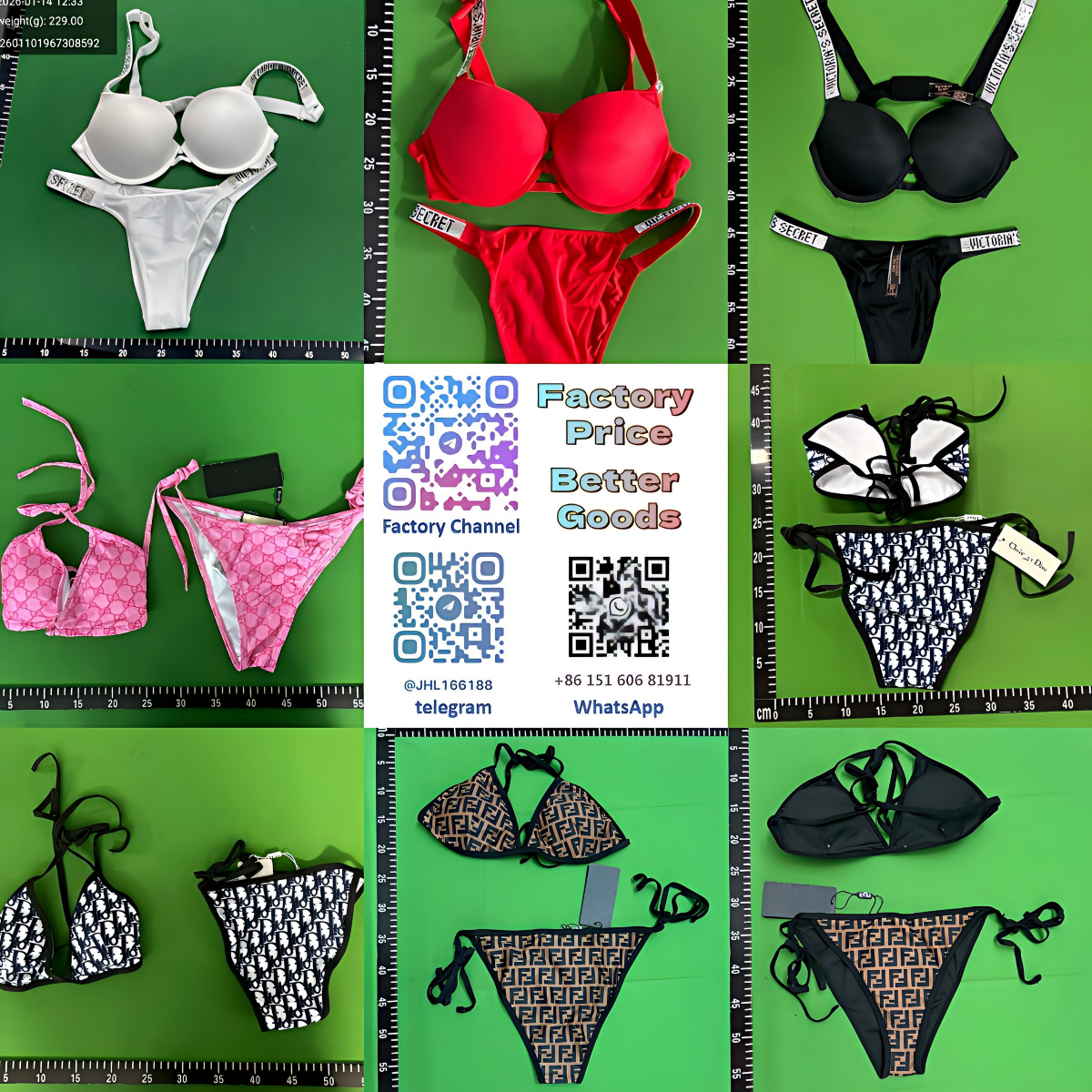 pt05 - Trendy Swimwear Collection (Select Size to See Images) - WhatsApp +86 151 6068 1911
