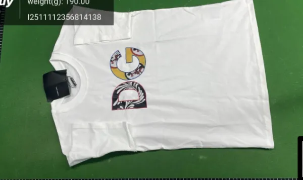 Design Graphic Print White T-Shirt - 6
