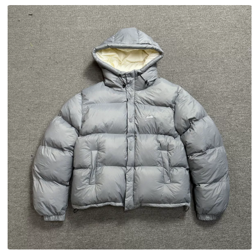 Corteiz Bolo Puffer Jacket Down Grey
