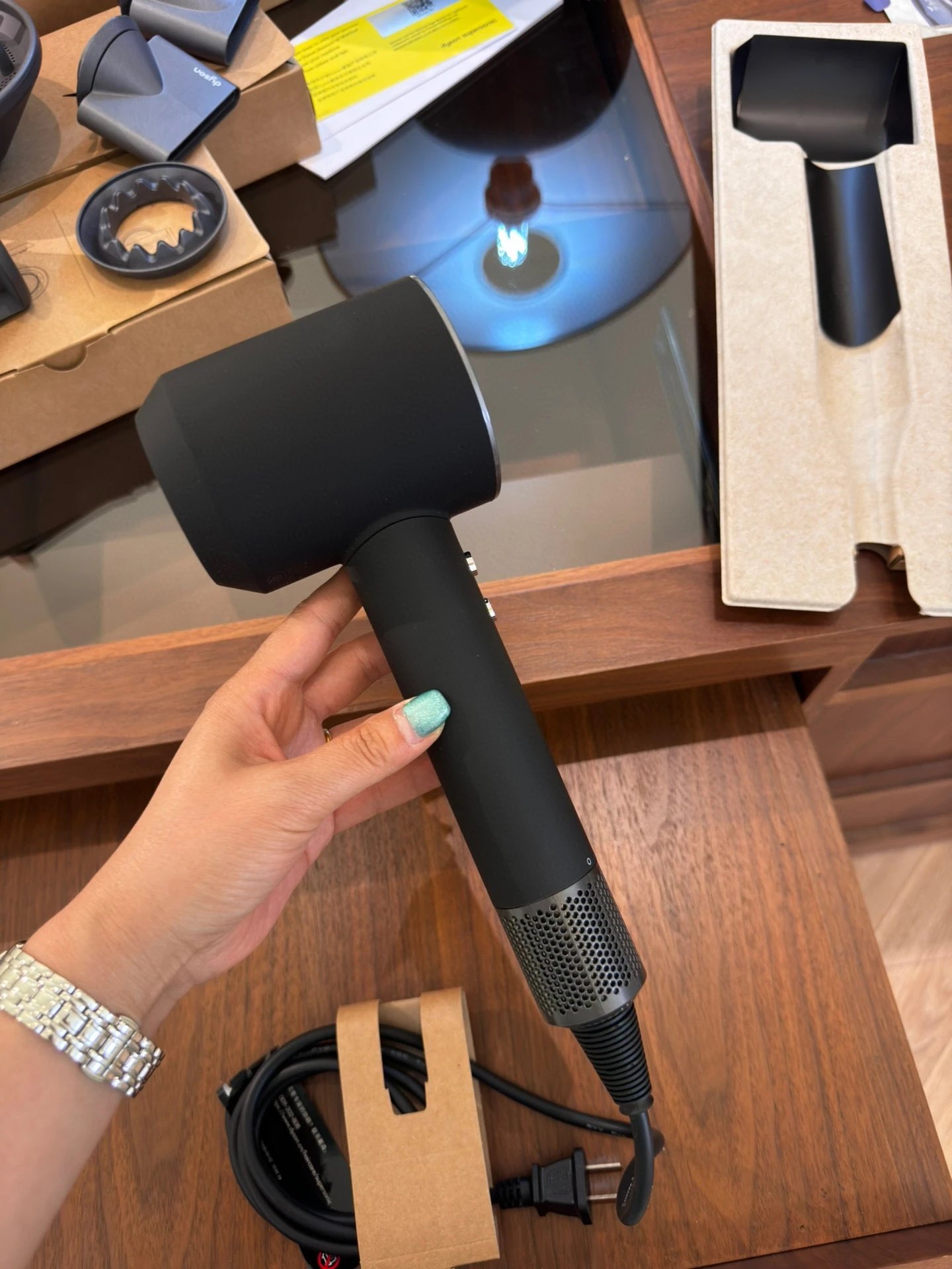 Unbranded Hair Dryers & Stylers Corded hollow-head dryer — Dy HD08 *Silver Black