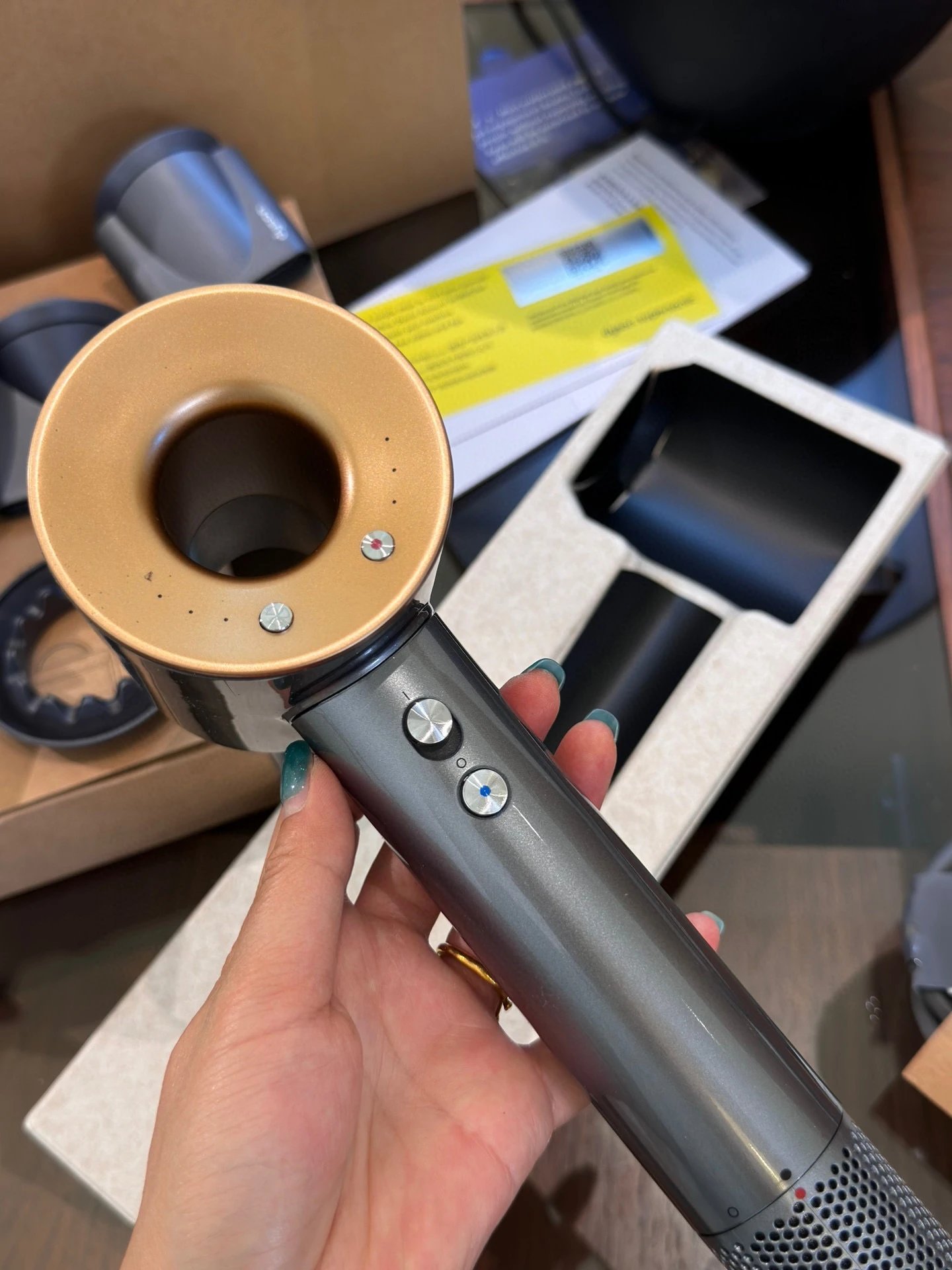 Unbranded Hair Dryers & Stylers Corded hollow-head dryer — Dy HD08 *Grey Gold