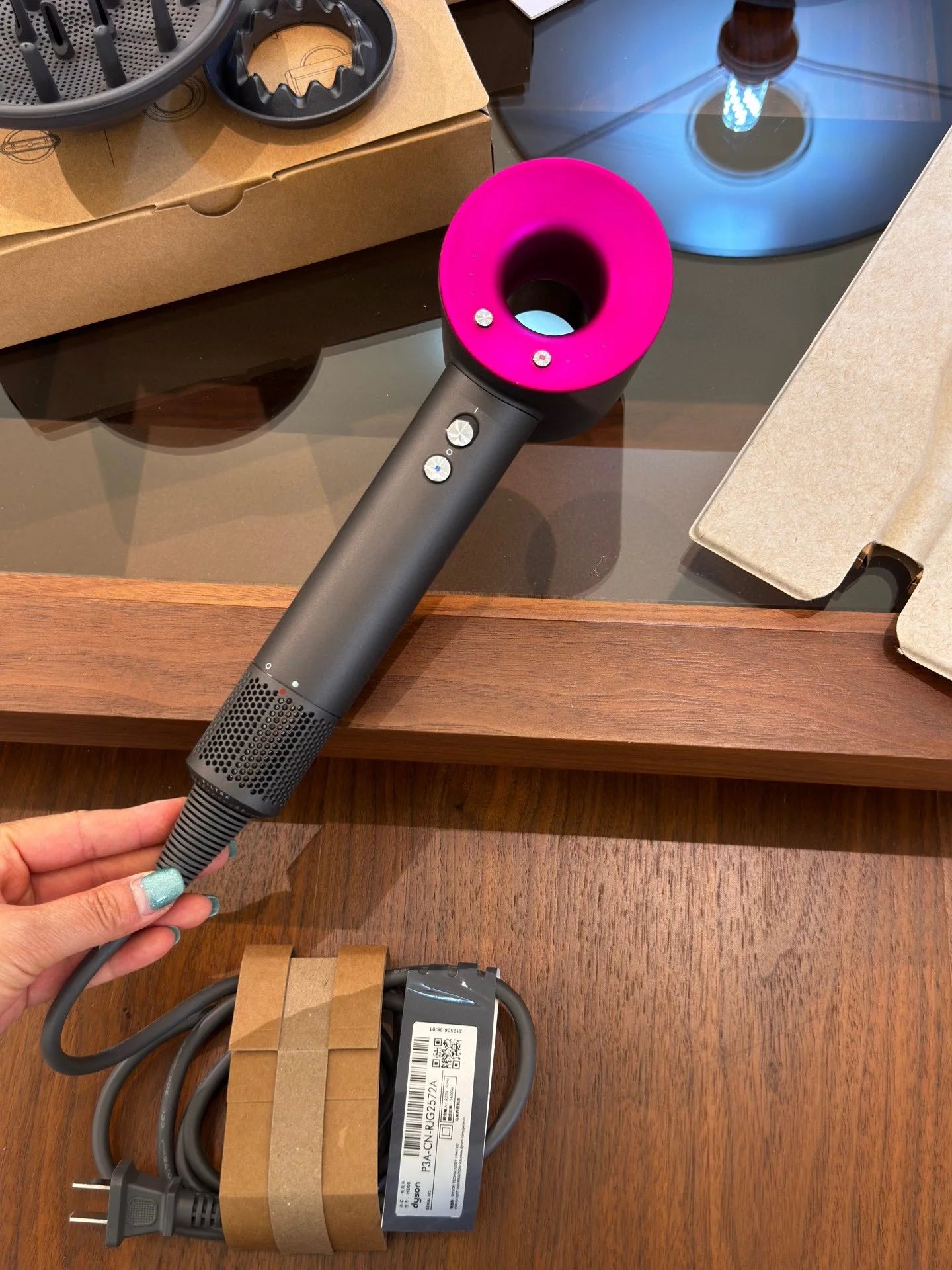 Unbranded Hair Dryers & Stylers Corded hollow-head dryer — Dy HD08 *Rose Red