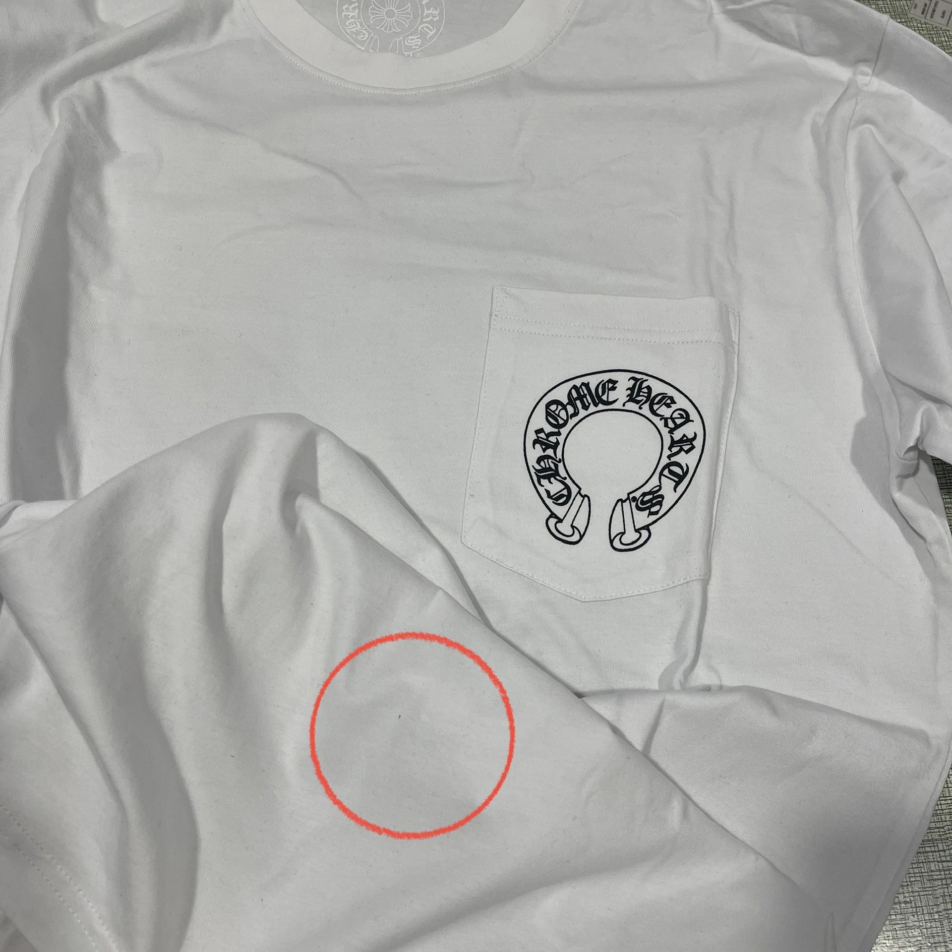 CH OG White Horseshoe Longsleeve