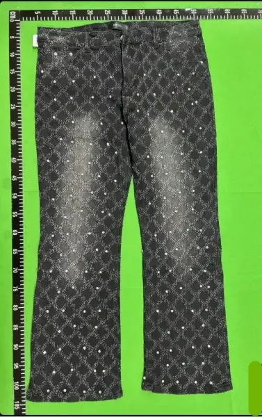 Amiri Distressed Patchwork Denim Jeans Gray - 20