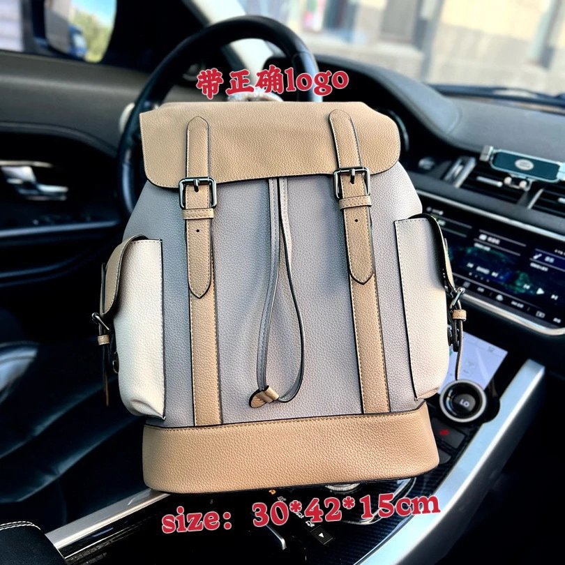 COACH White Leather Medium Backpack