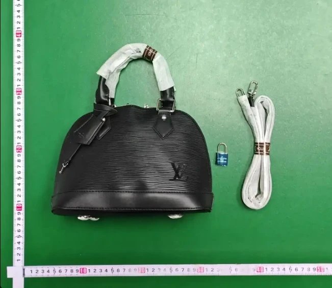 LV – Black Leather Shoulder Shell Bag SKU image