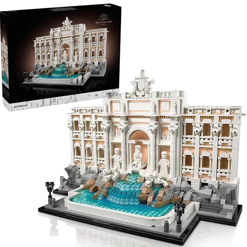 Trevi Fountain Architecture Street