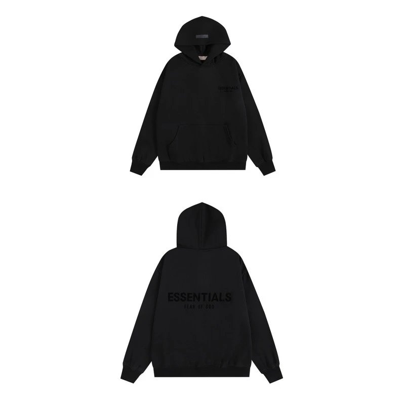 Essentials - Black Hoodie