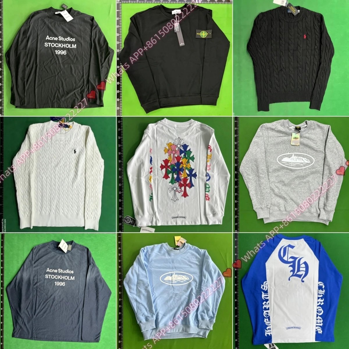 XJ07- High quality autumn and winter pure cotton trendy loose long sleeved collection Whats APP+86150802222227