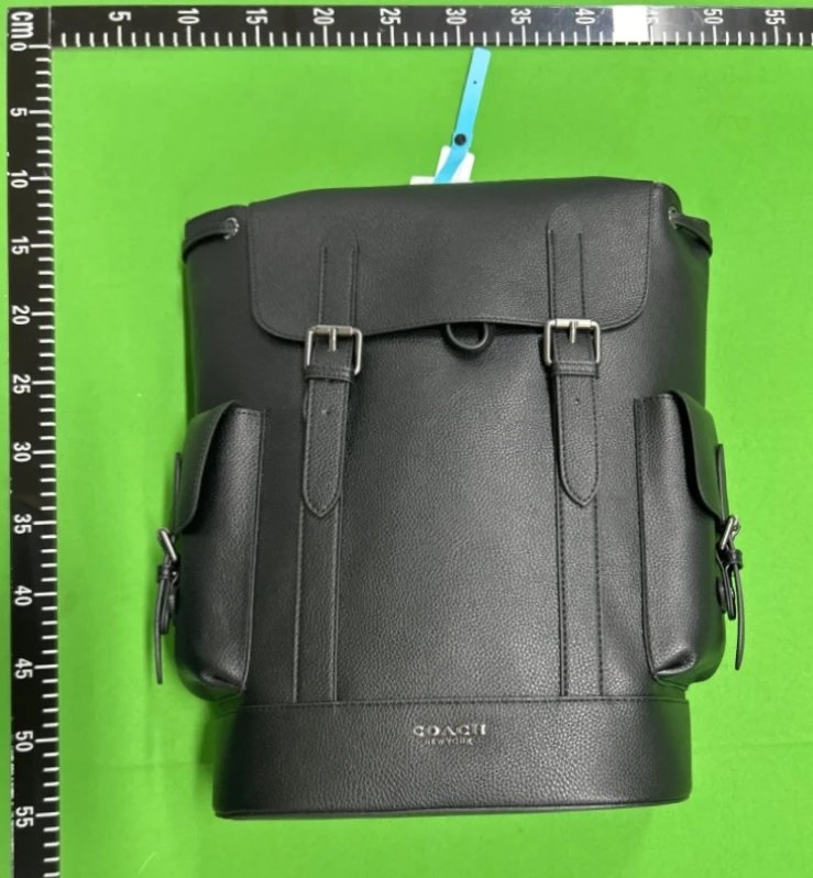COACH Black Leather Medium Backpack