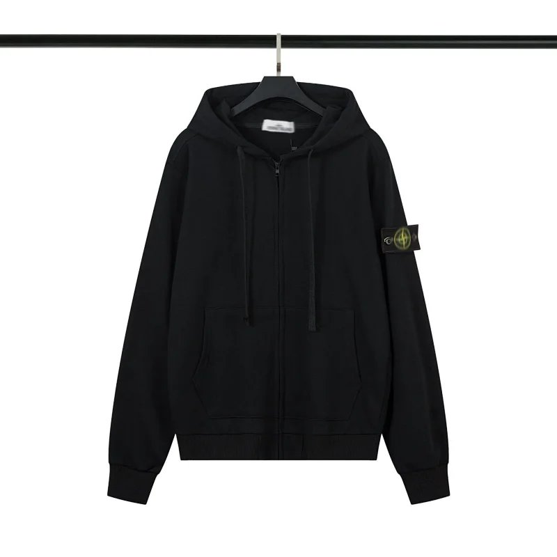 Stone Island - Black Zipper Hoodie