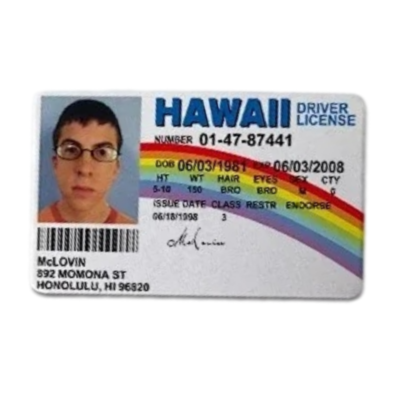 HAWAII ID CARD