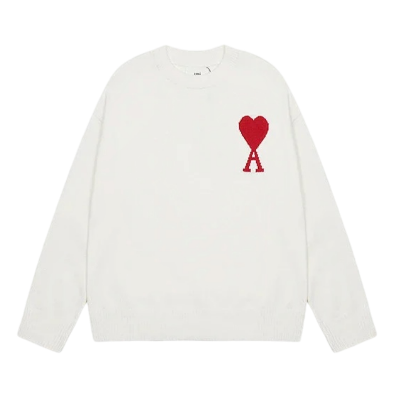 AMI PARIS SMALL LOGO SWEATER