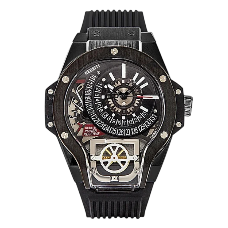 RELOJ CON LOS ENGRANAJES A LA VISTA
