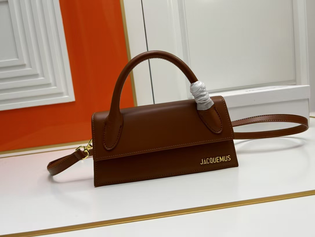 Jacquemus Crossbody Bags Structured flap top-handle bag — 3