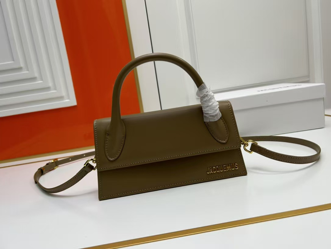 Jacquemus Crossbody Bags Structured flap top-handle bag — 5
