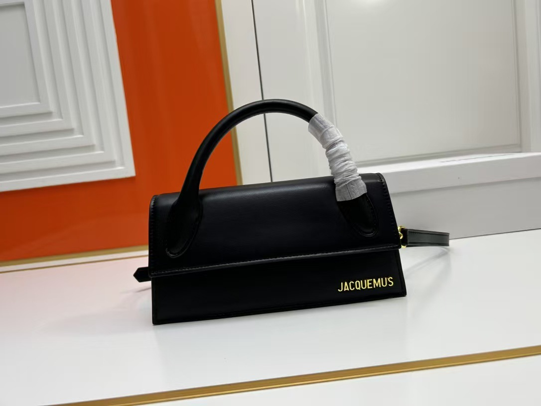 Jacquemus Crossbody Bags Structured flap top-handle bag — 1